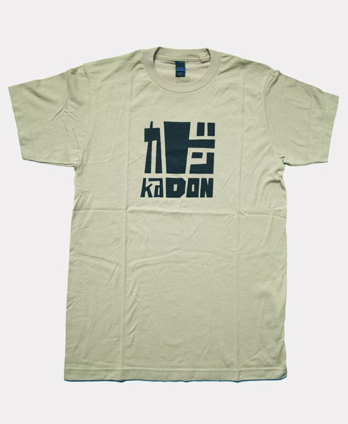 kaDON Logo T-shirt (Tan) | Taiko, Bachi, Fue, Tabi